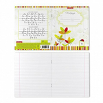 Тетрадь 18л., линия, Erich Krause, скрепка, офсет, мелованный картон, глиттер "Солнечная поляна"