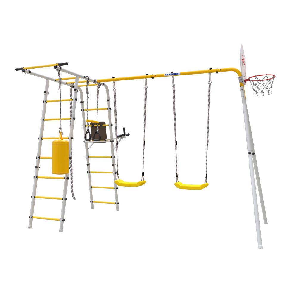 ROMANA Спорт Плюс 2 (желтый/серый) (с пластиковыми качелями)