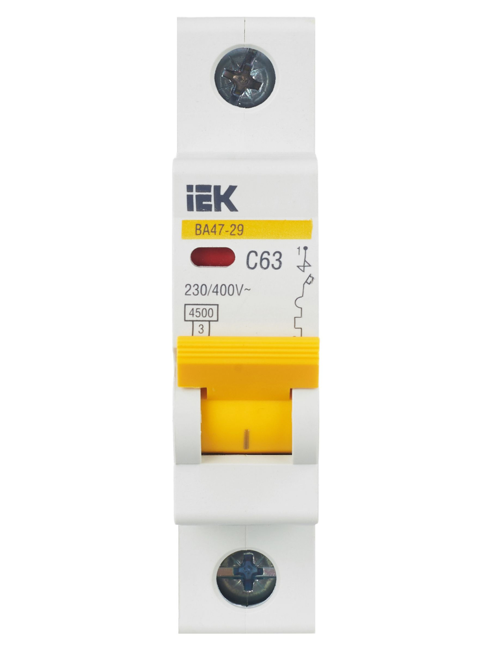 KARAT Автоматический выключатель ВА47-29 1P C 63А 4,5кА IEK