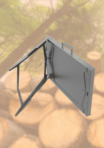 Мангал складной 2 мм, с ручкой