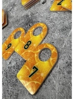 Номерки для гардероба акриловые 3х5 см