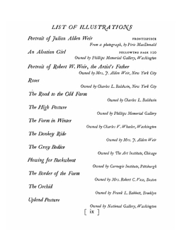 Julian Alden Weir | Phillips Collection