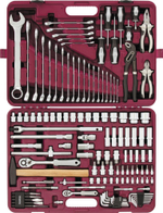 UTS0128 Набор инструмента универсальный 1/4", 1/2"DR, 128 предметов