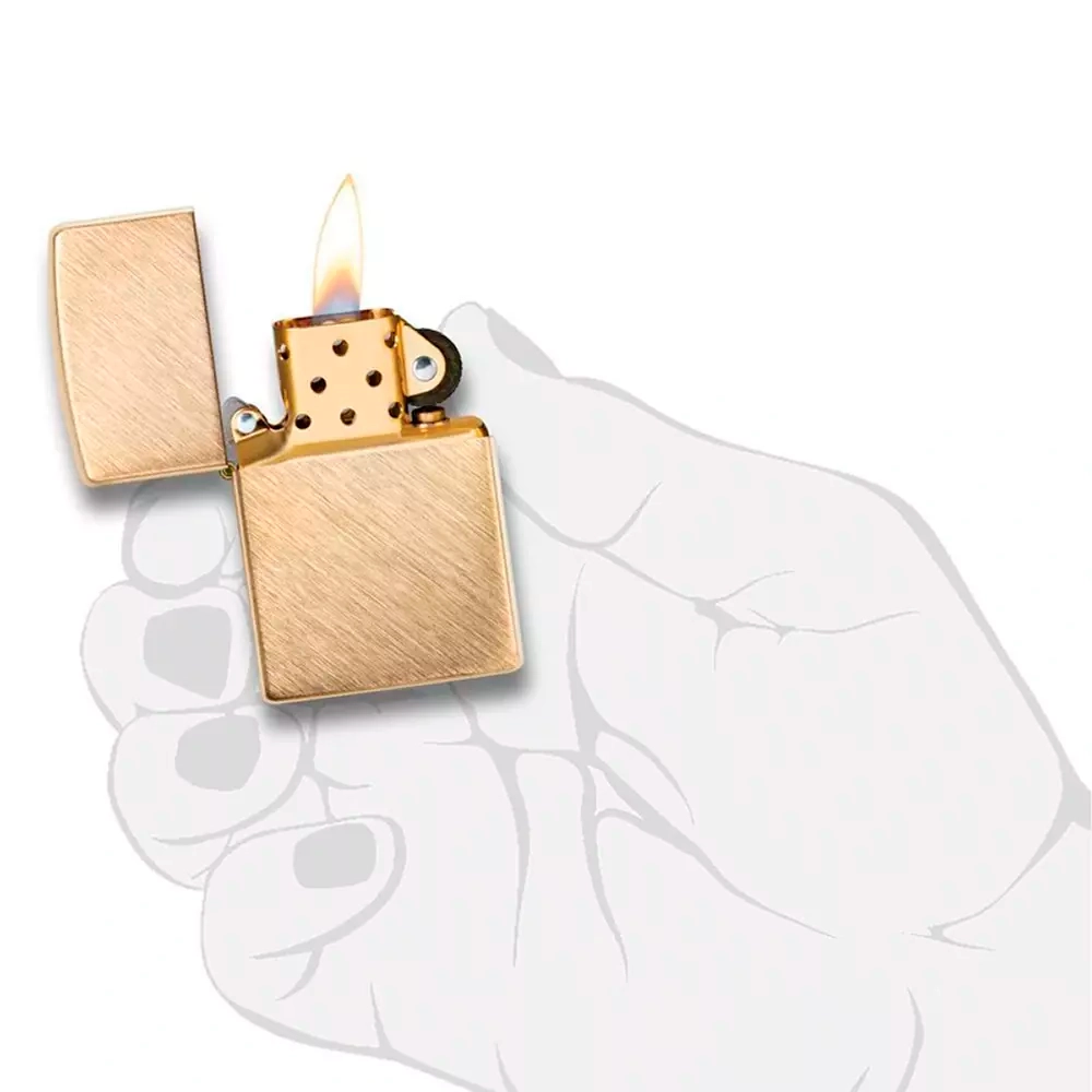 Зажигалка Zippo 29830 Классическая, Herringbone Sweep Brass
