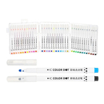 Фломастеры Basir, серия "Dino", разноцветные, для точечной росписи, в пластмассовом боксе, набор 36 цветов