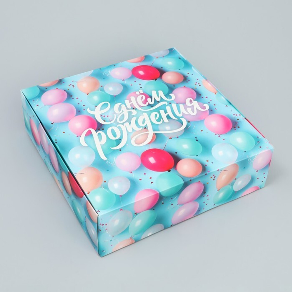 Коробка складная «Всё сбудется», 26 х 26 х 8 см