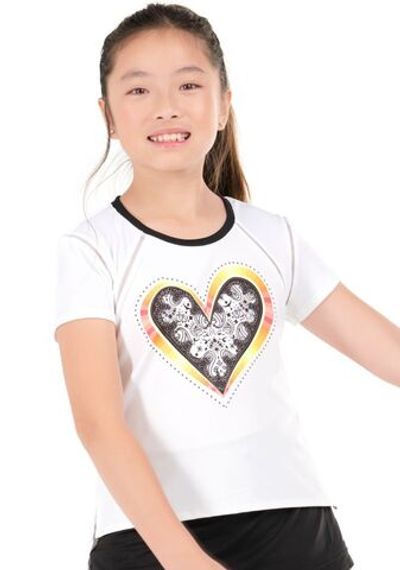Футболка для девочки Lucky in Love Paisley In Love Short Sleeve - White