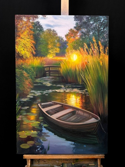 Лодка на закате