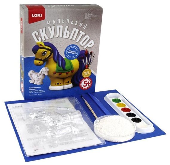Gipsdən Fiqur Lori Маленький скульптор &quot;Лошадка&quot;
