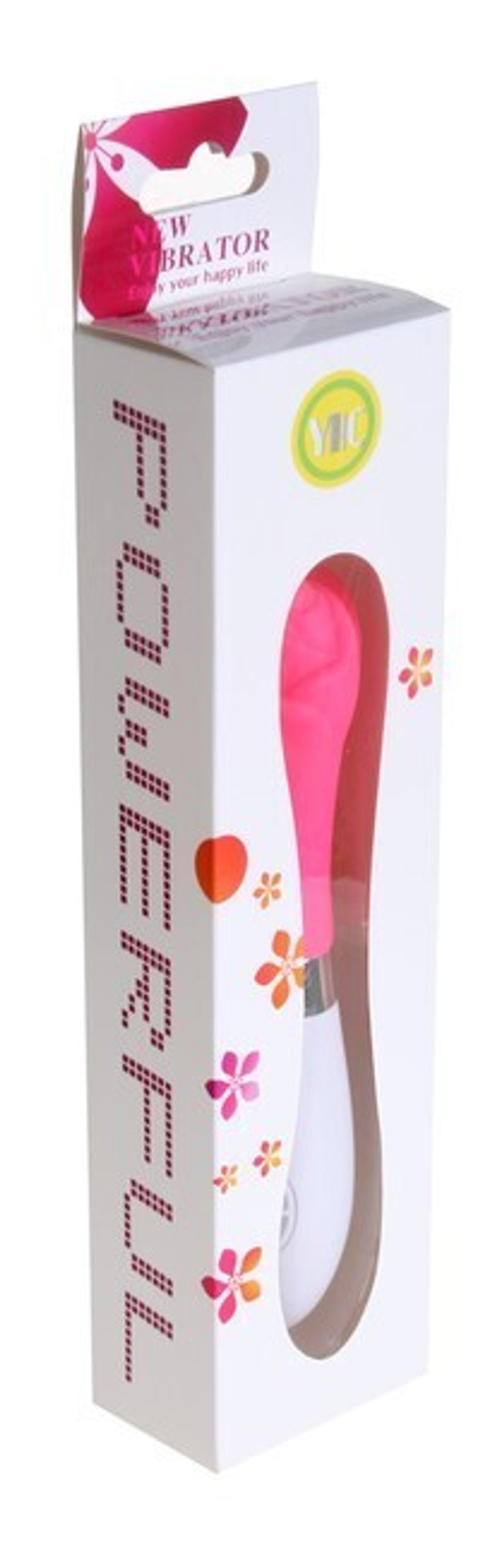 Водонепроницаемый силиконовый вибратор "Розочка" Enjoy your happy life (Цвет: розовый с белым)
