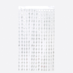 Занавес "Звезды" Серебро. 2*1 м.