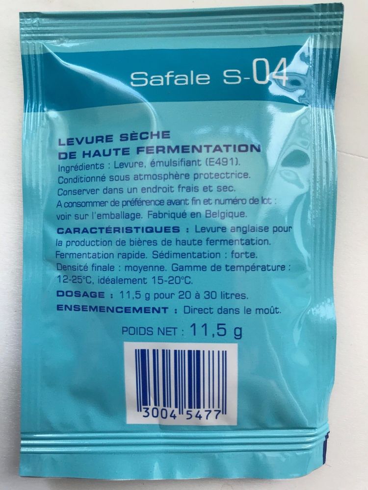 Дрожжи пивные Safale S-04, 11,5г