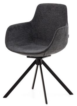 Поворотное рабочее кресло Tissiana из темно-серое La Forma