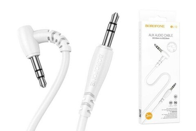 Кабель AUX Borofone BL10 1м белый