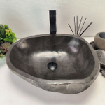 Раковина из речного камня RS62821 (51*40*15) 56