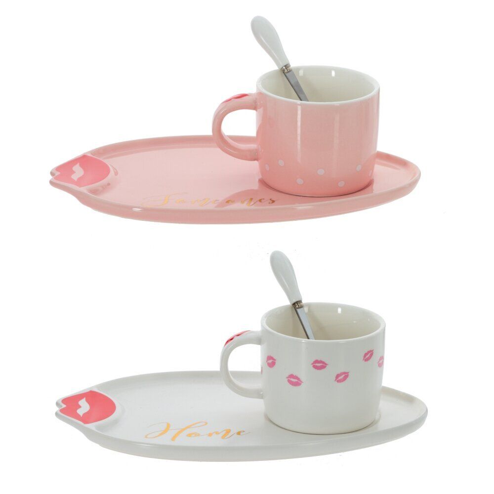 GAEM Кружка с блюдцем и ложкой, 200 мл, L25 W14 H8 см, 2в.