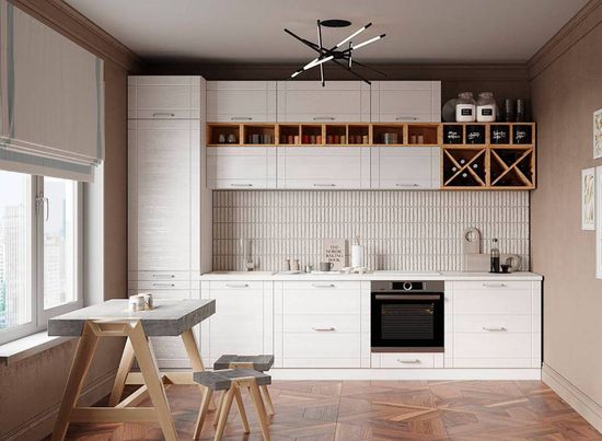 вариант компоновки модульная кухня БОМБЕЙ