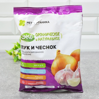 Удобрение органическое "Лук, чеснок" 1кг, МетаОрганика