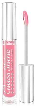 LUXVISAGE Блеск для губ "Glass Shine" тон 04 ЯГОДНО-РОЗОВЫЙ 3 мл