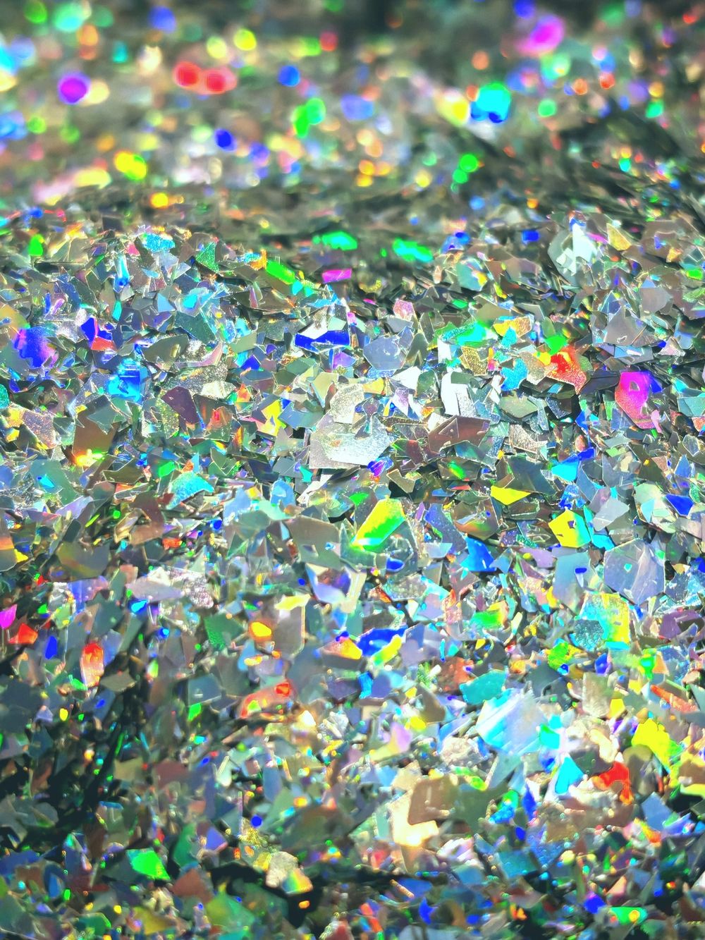 Хлопья - слюда 88801 Серебро голографик - для литья изделий и творчества