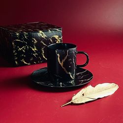 Lenardi 133-428 Чашка 200мл с блюдцем в под.уп.(х48)Фарфор