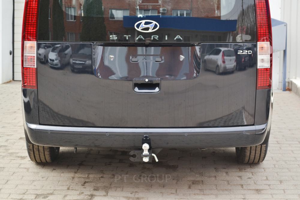 Фаркоп PT GROUP /съёмный квадрат/ для HYUNDAI Staria 2021-(паспорт и сертификат в комплекте)(без электрики) арт.HST-21-991122.00