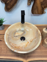 Раковина из оникса Bowl Yellow BO-65706 40*40*15 из натурального камня