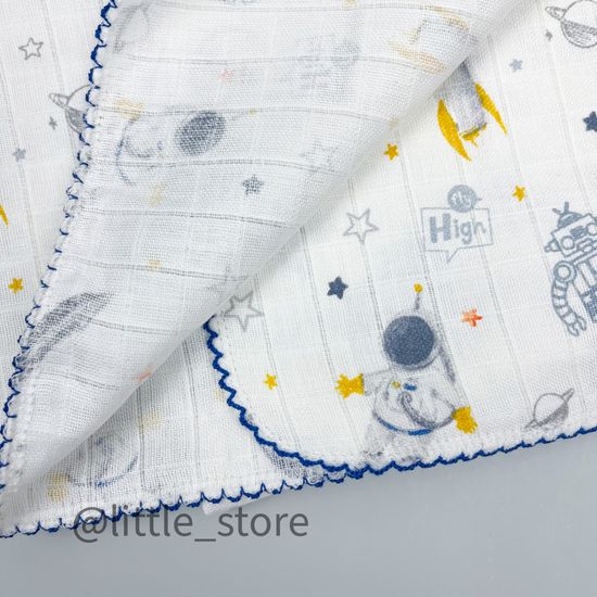 Пеленка муслиновая "Космонавты"