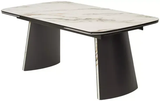 Стол VALDEMAR 180 KL-188 итальянская керамика, стекло/ каркас темно-серый/Kl-188