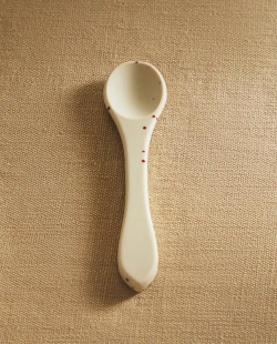 ZARA HOME ДЕТСКАЯ СИЛИКОНОВАЯ ЛОЖКА С ПРИНТОМ В ГОРОШЕК, РАЗНОЦВЕТНЫЙ