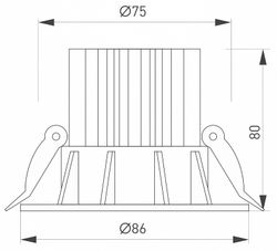 Встраиваемый светильник Arlight FOGGY 044626