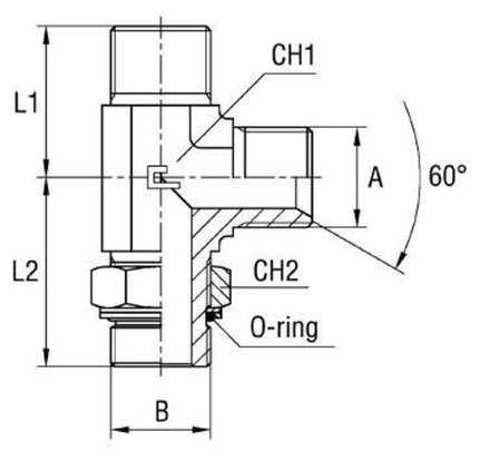 Штуцер FRGL BSP 3/8" BSP 3/8" CAST