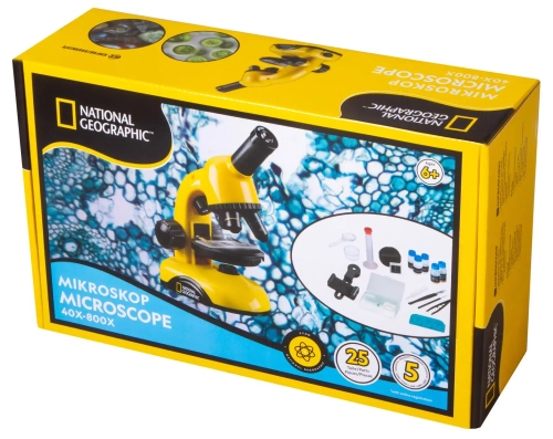 Микроскоп Bresser National Geographic 40x-800x с держателем для смартфона