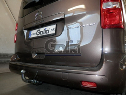 Фаркоп оцинкованный Galia C072A для Citroen Spacetourer 2016-, Peugeot Traveller 2016-, Citroen Jumpy 2016-, Peugeot Expert 2016-, Toyota Proace 2016-(паспорт и сертификат в комплекте)(без электрики)