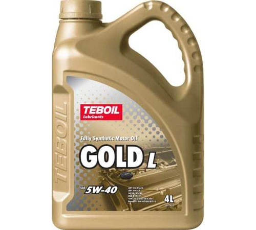 Масло TEBOIL Gold L 5W40 SN/SN Plus, SN/CF A3/B4 (4л) синтетика
