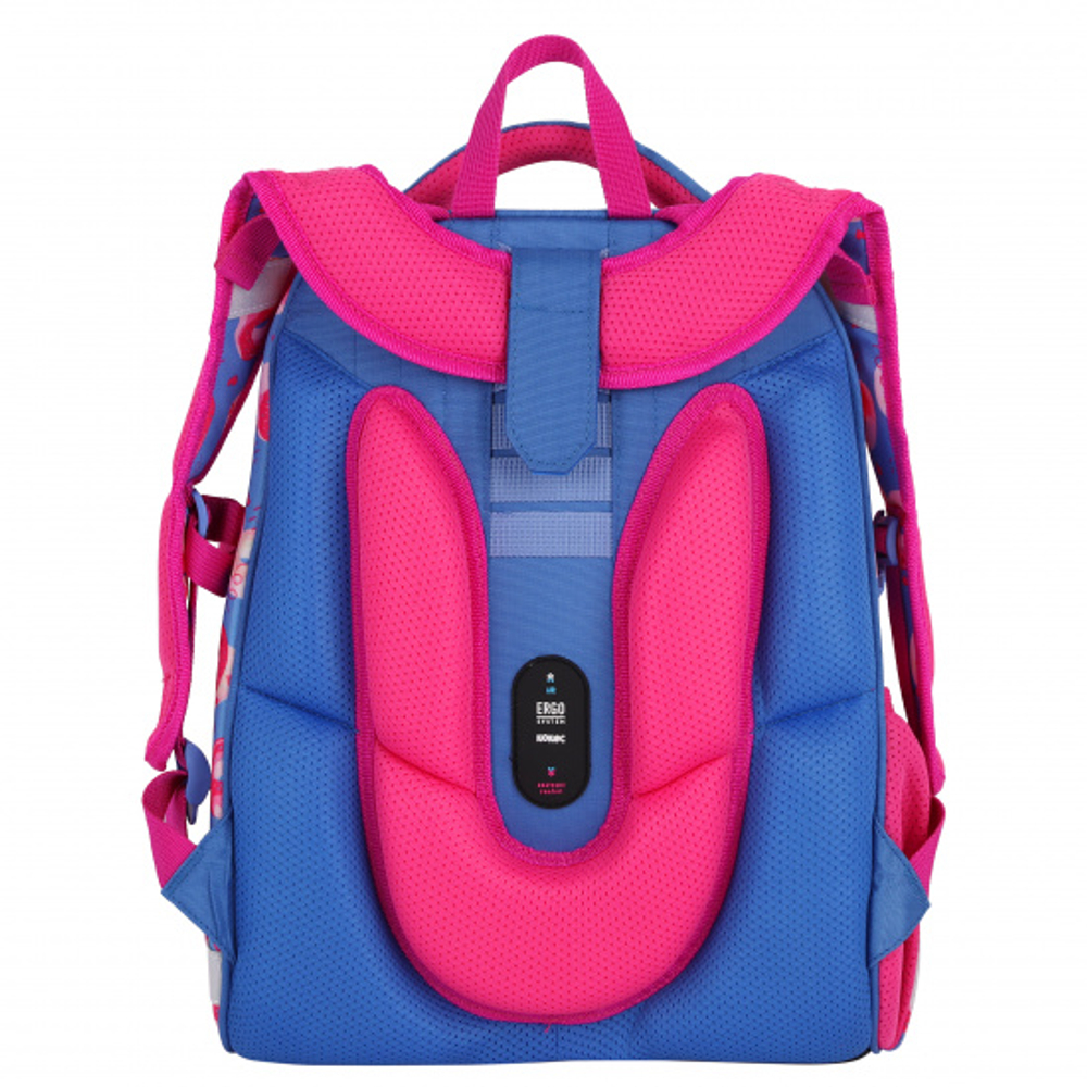 Ранец, спинка эргономичная, 2 отделения, 37*29*17 см, ERGO First, Pretty Puppy, КОКОС, 210603