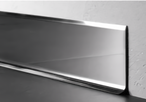 Плинтус пристеночный BA из нержавеющей стали полированный