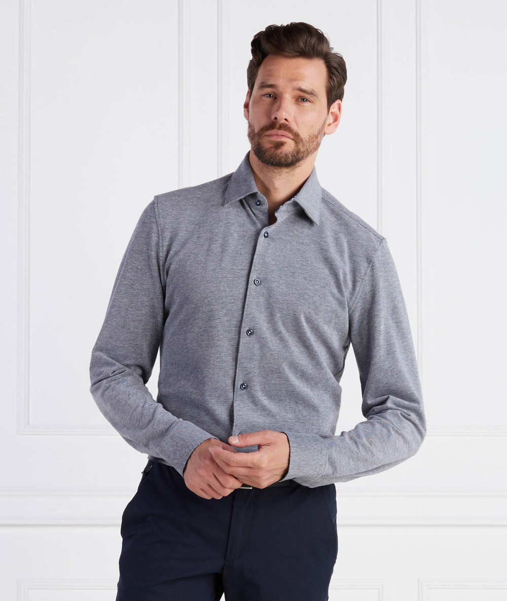 Рубашка C-HAL-kent-C3-223 BOSS BLACK - пепельный(50496870)