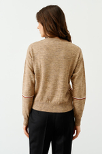 22781 Джемпер женский (бежевый меланж)