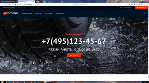 Мотор (готовый интернет-магазин)