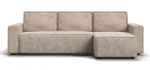 Угловой диван Норд Велюр Алькантара пепел