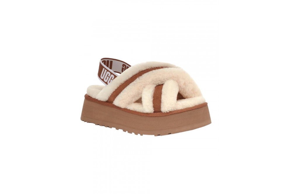 UGG W Disco Cross Slide Chestnut