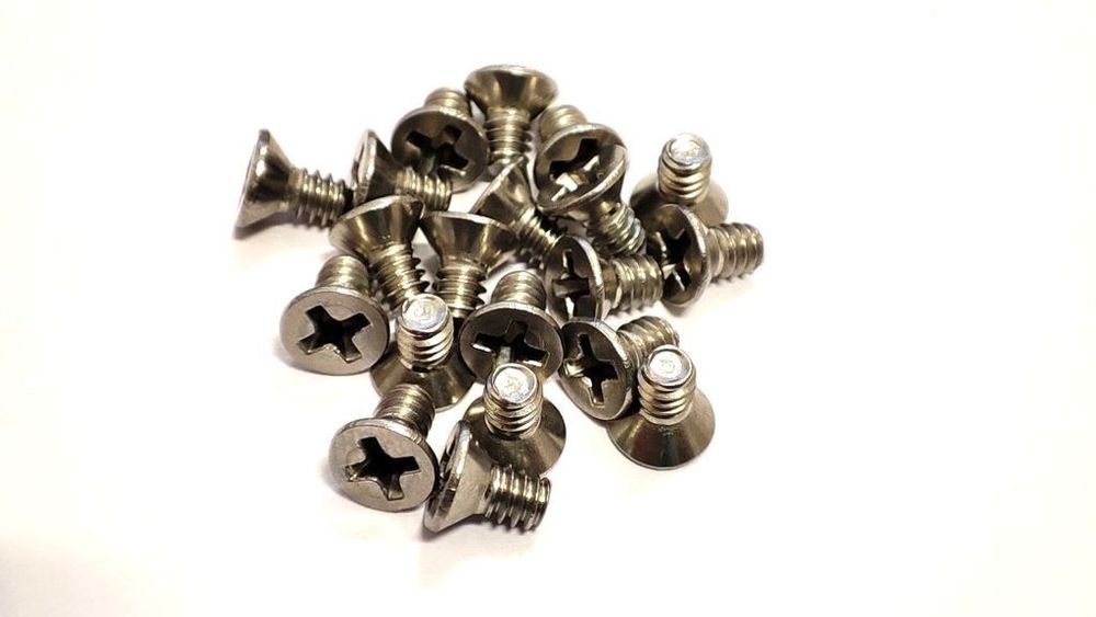 Винты для крепления жёстких дисков HDD 3.5,  комплектующих ПК, плоская головка крестовая, Ni (UNC CM#6-32 x 5) - 20 шт