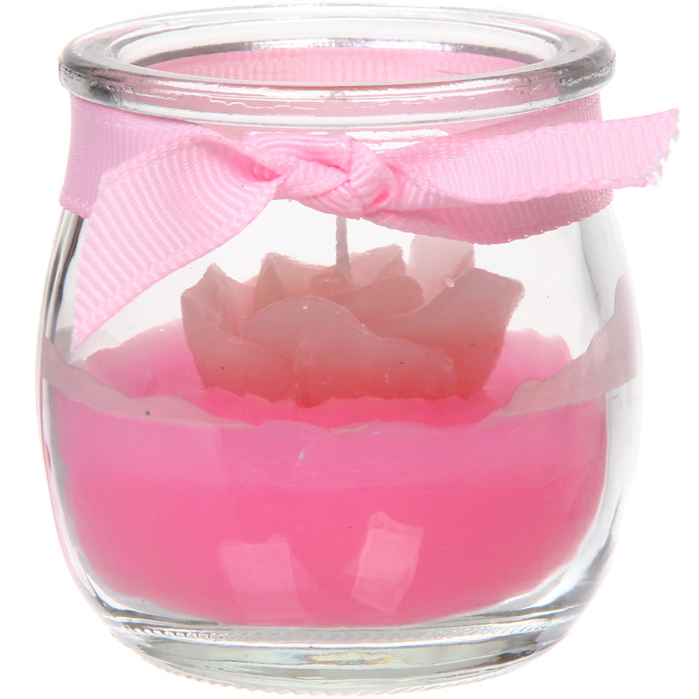 Свеча «Чудесная роза» 5*5,5 см, розовый