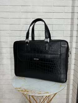 Портфель Zilli из кожи крокодила