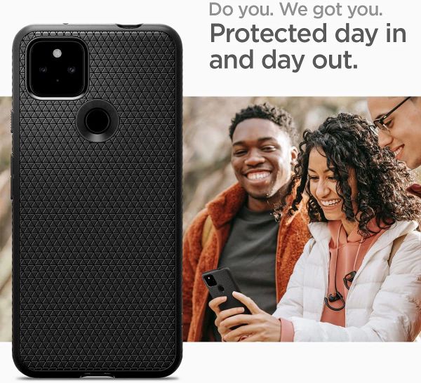 Чехол Spigen Liquid Air Armor для Google Pixel 5a 5G (2021) - Matte Black