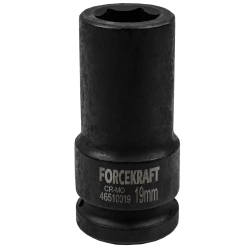Головка ударная глубокая 3/4'', 19мм (6гр.) FORCEKRAFT FK-46510019