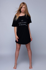 Коротенькая женская сорочка Celeste свободного кроя (Размер: S-M-L) (Цвет: черный)