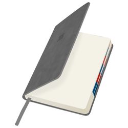 Ежедневник датированный 2026 B6 125х173 мм GALANT "Vivid" под кожу серый (117410)