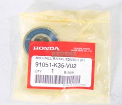 91051-K35-V02. BEARING, RADIAL BALL, 6203UU L (NTN)